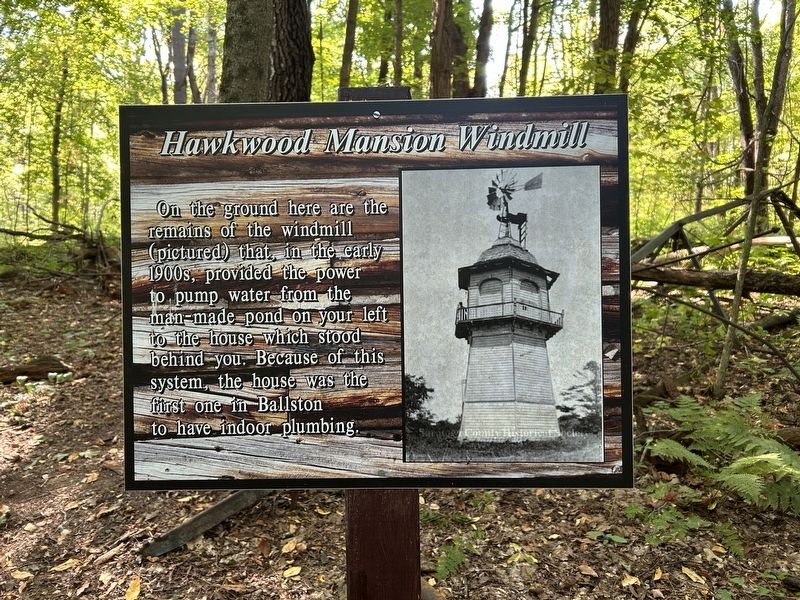 Hawkwood Mansion Windmill Marker image. Click for full size.