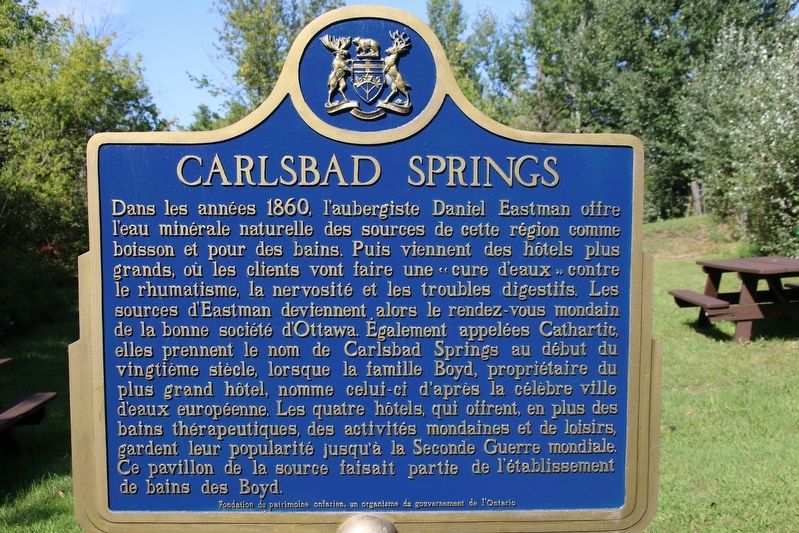Carlsbad Springs Marker image. Click for full size.