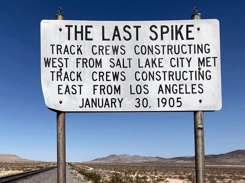 The Last Spike Marker. Click for full size. The Last Spike Marker image. Click for full size.