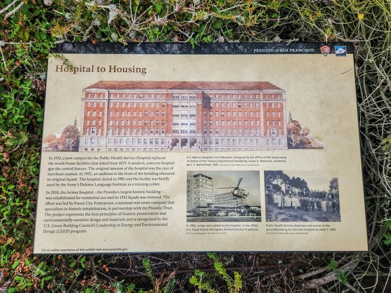 Hospital to Housing Marker. Click for full size. Hospital to Housing Marker image. Click for full size.