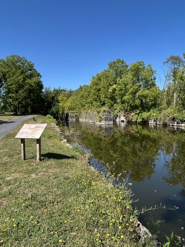 Enlarged Erie Canal Lock 54 “Lock Berlin” Marker. Click for full size. Enlarged Erie Canal Lock 54 “Lock Berlin” Marker image. Click for full size.