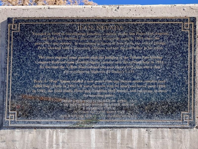 Jean Nevada Marker image. Click for full size.