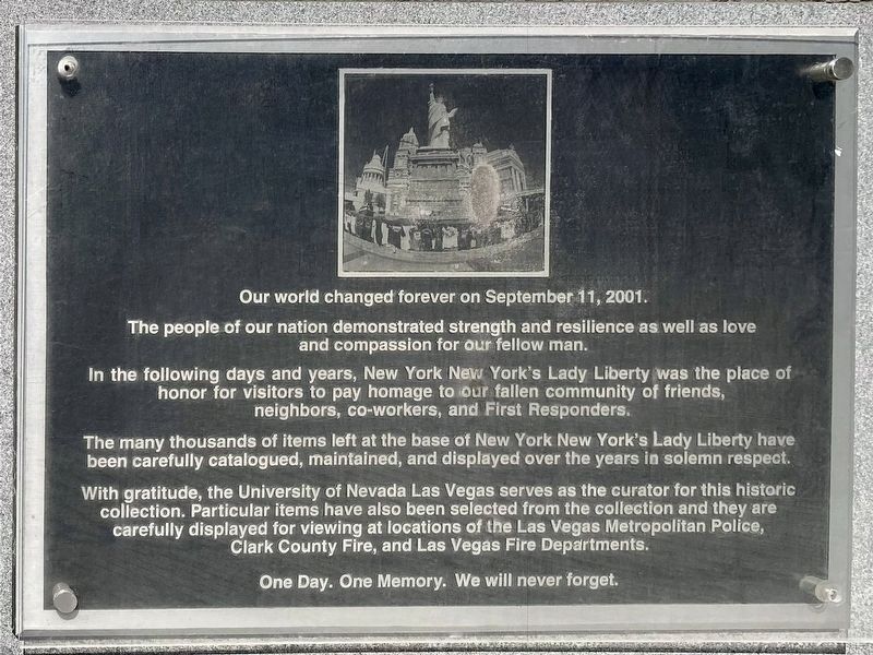 September 11 Marker. Click for full size. September 11 Marker image. Click for full size.