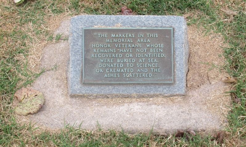 Memorial Circle of Honor Markers. Click for full size. Memorial Circle of Honor Markers image. Click for full size.