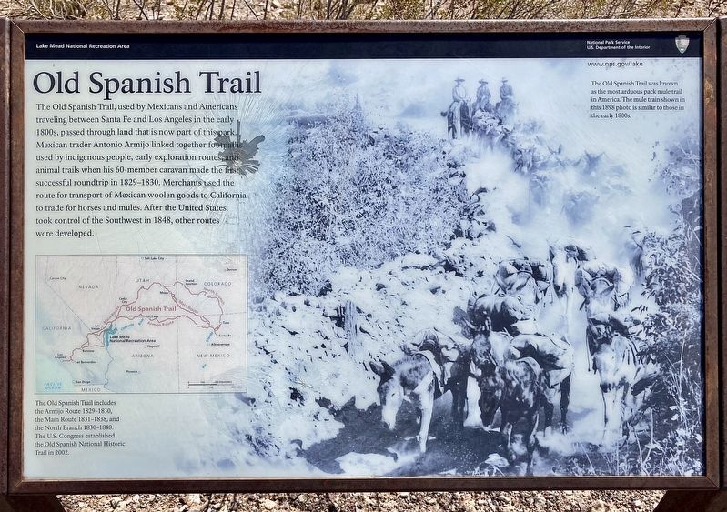 Old Spanish Trail Marker. Click for full size. Old Spanish Trail Marker image. Click for full size.