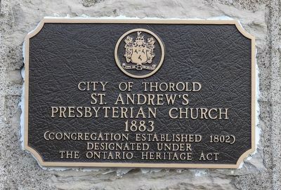 St. Andrew's Presbyterian Church 1883 - Marker. Click for full size. St. Andrew's Presbyterian Church 1883 - Marker image. Click for full size.