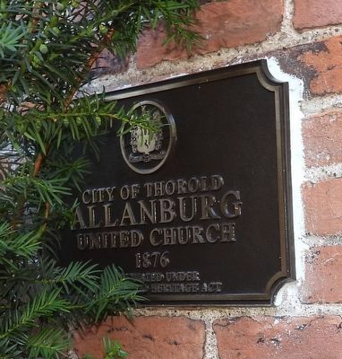 Allanburg United Church 1876 - Marker. Click for full size. Allanburg United Church 1876 - Marker image. Click for full size.