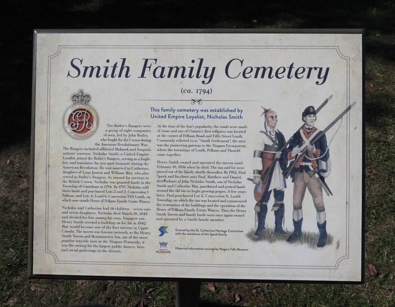 Smith Family Cemetery (ca. 1794) - Marker. Click for full size. Smith Family Cemetery (ca. 1794) - Marker image. Click for full size.