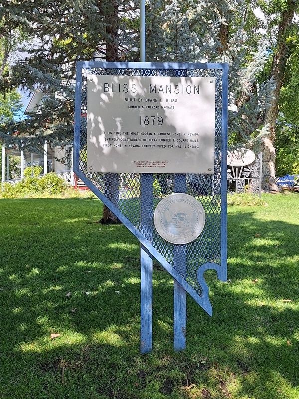 Bliss Mansion Marker. Click for full size. Bliss Mansion Marker image. Click for full size.