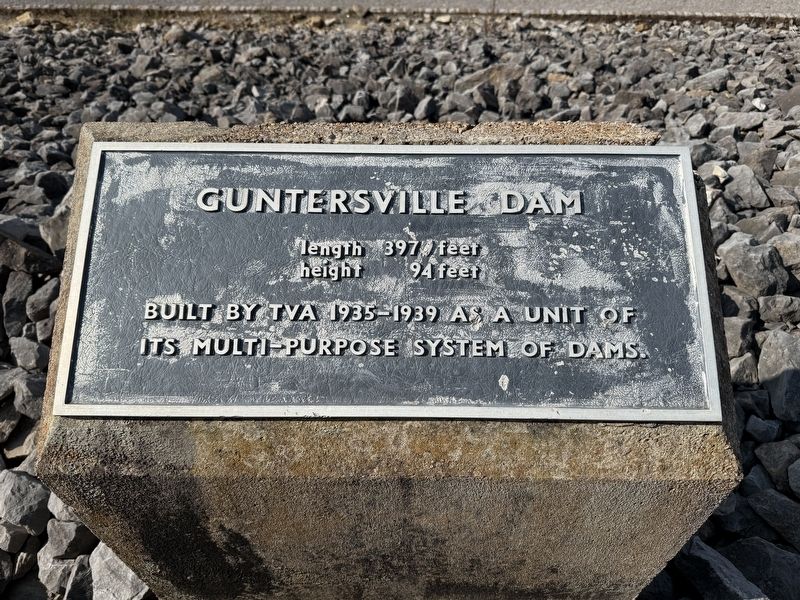 Guntersville Dam Marker. Click for full size. Guntersville Dam Marker image. Click for full size.