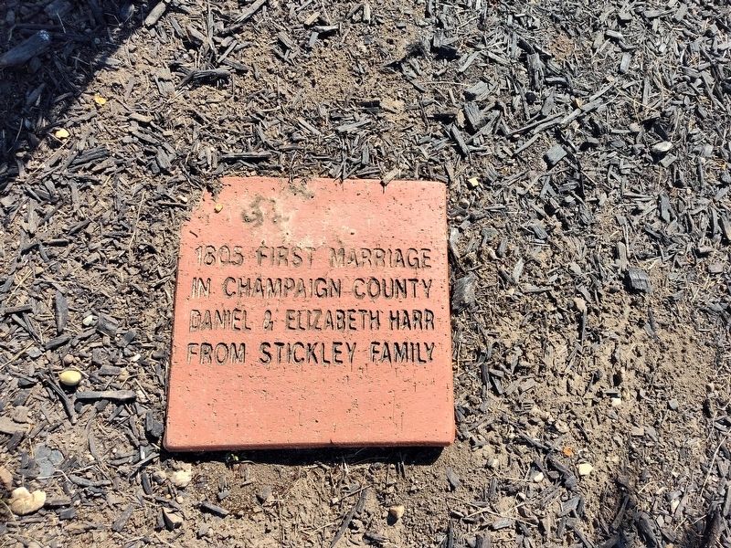 1805 First Marriage Marker image. Click for full size.
