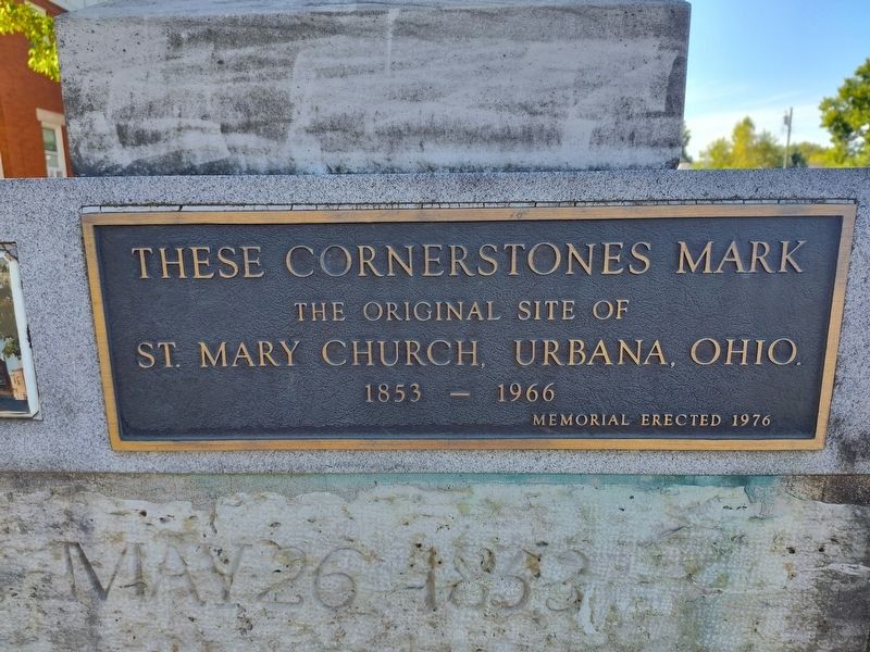 Original Site of Saint Mary Church Marker. Click for full size. Original Site of Saint Mary Church Marker image. Click for full size.