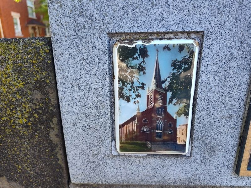Original Site of Saint Mary Church Marker. Click for full size. Original Site of Saint Mary Church Marker image. Click for full size.