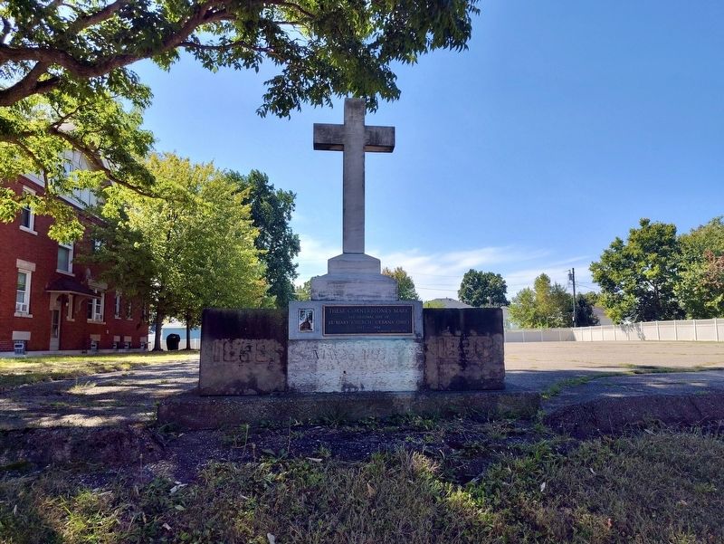 Original Site of Saint Mary Church Marker. Click for full size. Original Site of Saint Mary Church Marker image. Click for full size.