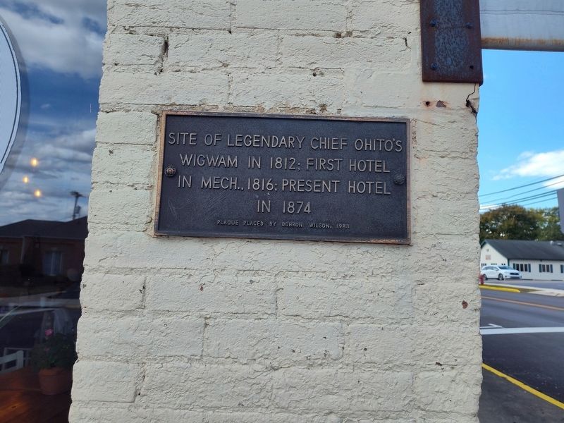 Chief Ohito's Wigwam Marker image. Click for full size.