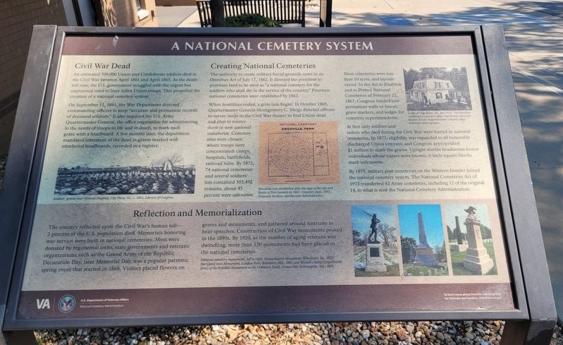 A National Cemetery System Marker image. Click for full size.