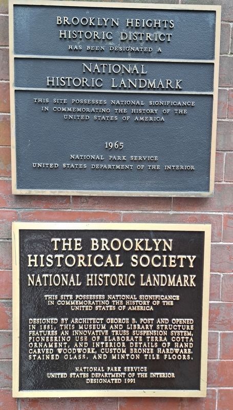 Brooklyn Heights Historic District Marker image. Click for full size.