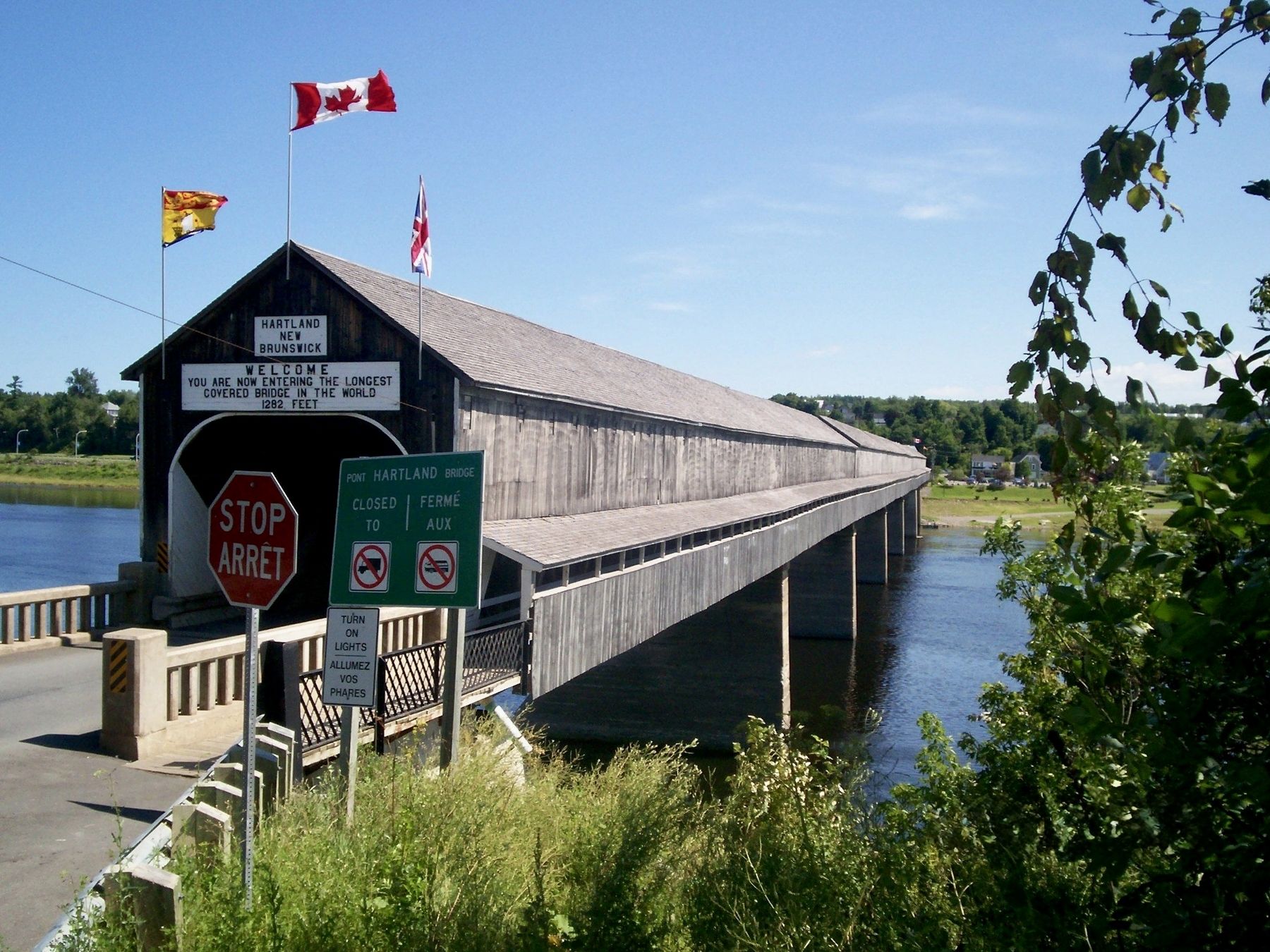 Hartland Covered Bridge. Click for full size. Hartland Covered Bridge image. Click for full size.