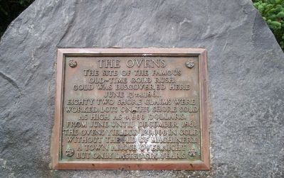 The Ovens - Site Of 1861 Goldrush - Marker image. Click for full size.