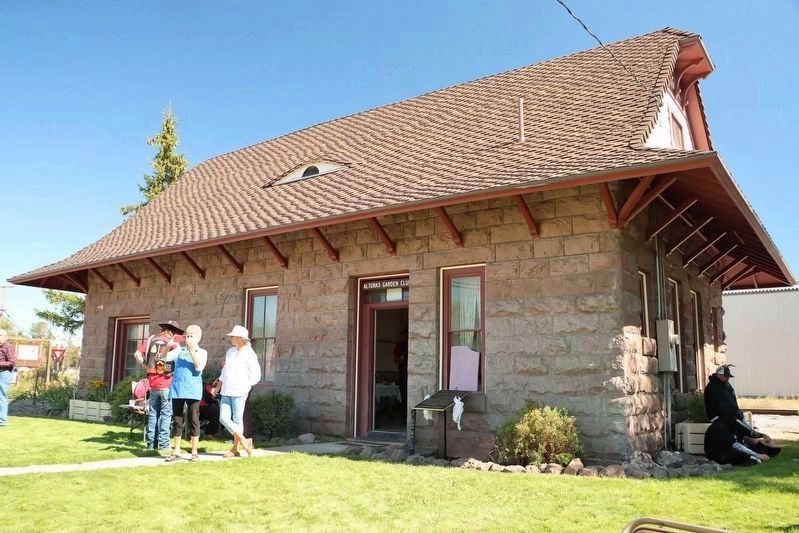 Nevada - California - Oregon Railway Passenger Depot and Marker. Click for full size. Nevada - California - Oregon Railway Passenger Depot and Marker image. Click for full size.