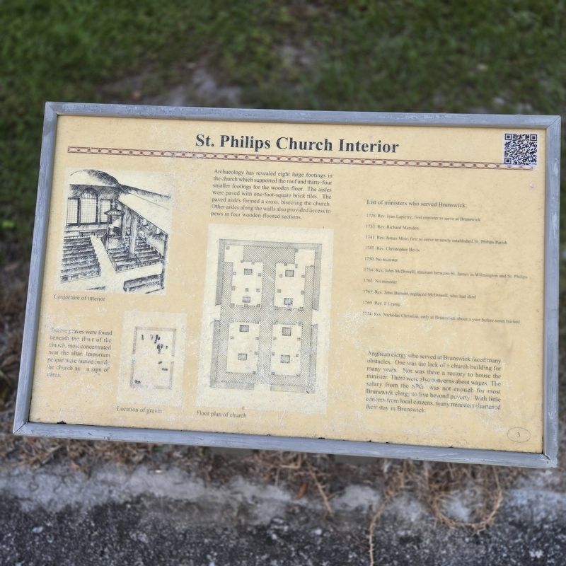 St. Phillips Church Interior Marker image. Click for full size.
