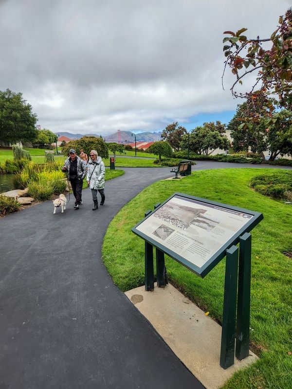 Recalling the Lost Bay Wetlands Marker. Click for full size. Recalling the Lost Bay Wetlands Marker image. Click for full size.