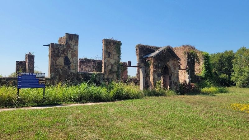 The Carter G. Woodson school ruins and Marker. Click for full size. The Carter G. Woodson school ruins and Marker image. Click for full size.