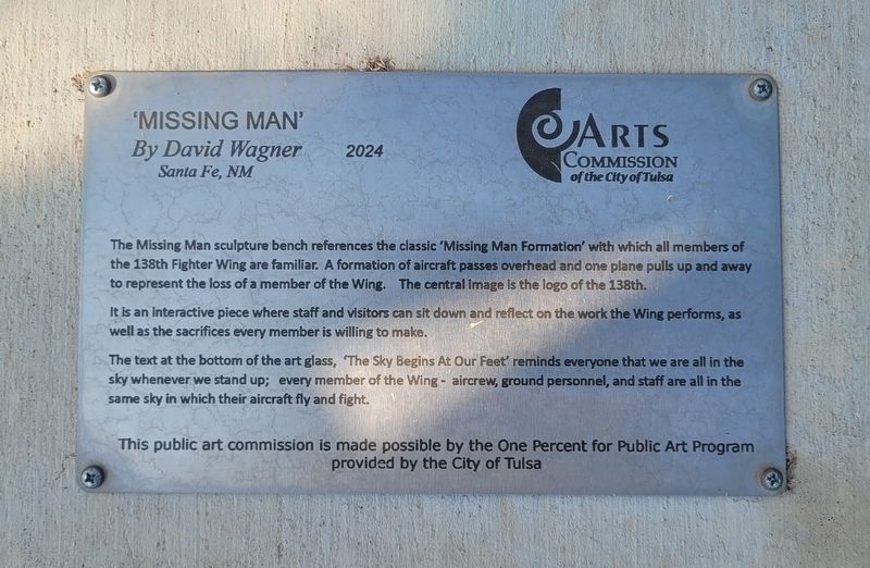 Missing Man plaque on the bottom of the artwork image. Click for full size.