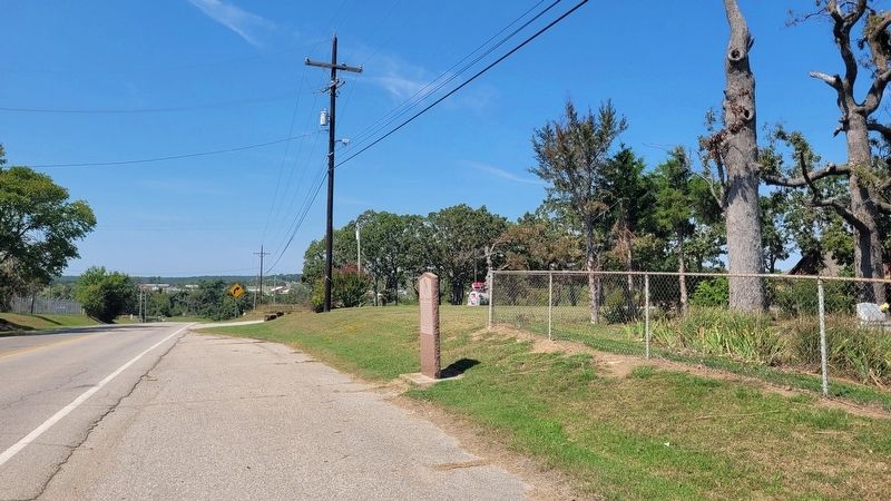 The view of the James Bigheart Marker along the street. Click for full size. The view of the James Bigheart Marker along the street image. Click for full size.