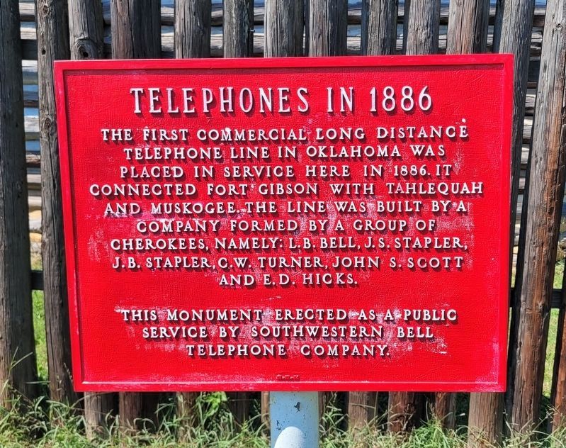 Telephones in 1886 Marker. Click for full size. Telephones in 1886 Marker image. Click for full size.