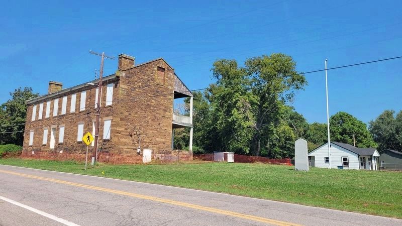 The view of the marker from across the street. Click for full size. The view of the marker from across the street image. Click for full size.