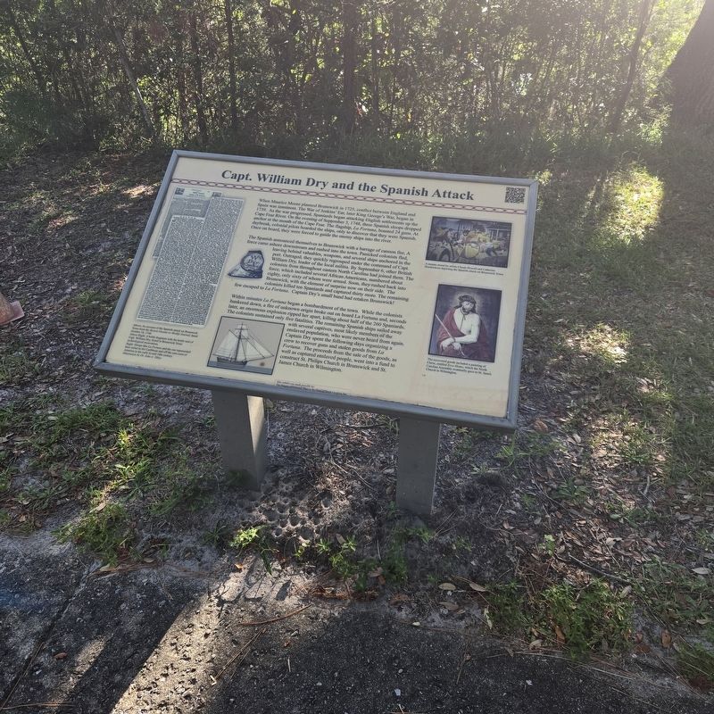 Capt. William Dry and the Spanish Attack Marker image. Click for full size.