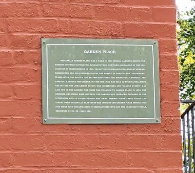 Garden Place Marker. Click for full size. Garden Place Marker image. Click for full size.