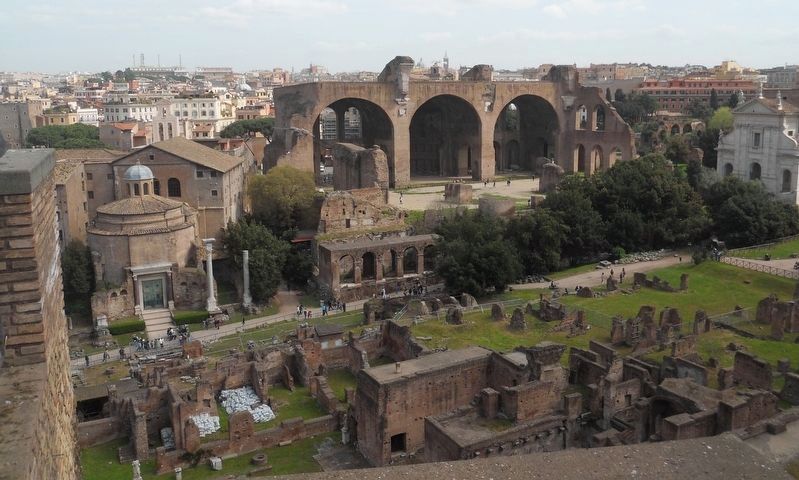 Basilica di Massenzio at the Roman Forum. Click for full size. Basilica di Massenzio at the Roman Forum image. Click for full size.