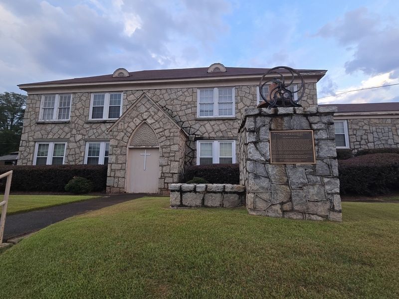 The History of This Bell Marker in front of the Rock Building on Malone Street SE. Click for full size. The History of This Bell Marker in front of the Rock Building on Malone Street SE image. Click for full size.