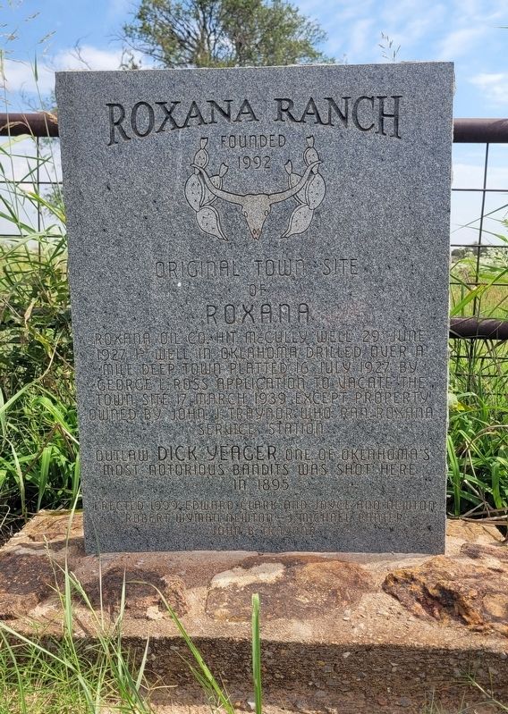 Original Town Site of Roxana Marker image. Click for full size.