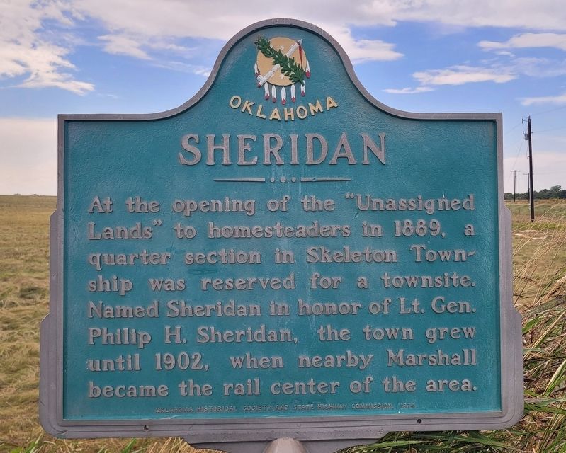 Sheridan Marker. Click for full size. Sheridan Marker image. Click for full size.