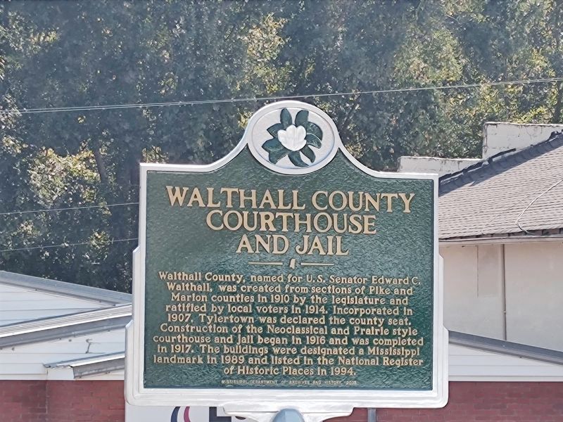 Walthall County Courthouse and Jail Marker. Click for full size. Walthall County Courthouse and Jail Marker image. Click for full size.