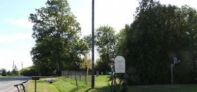White Oak at Lyon's Creek Cemetery - Marker in context. Click for full size. White Oak at Lyon's Creek Cemetery - Marker in context image. Click for full size.