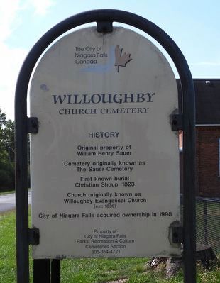 Willoughby Church Cemetery - Marker. Click for full size. Willoughby Church Cemetery - Marker image. Click for full size.