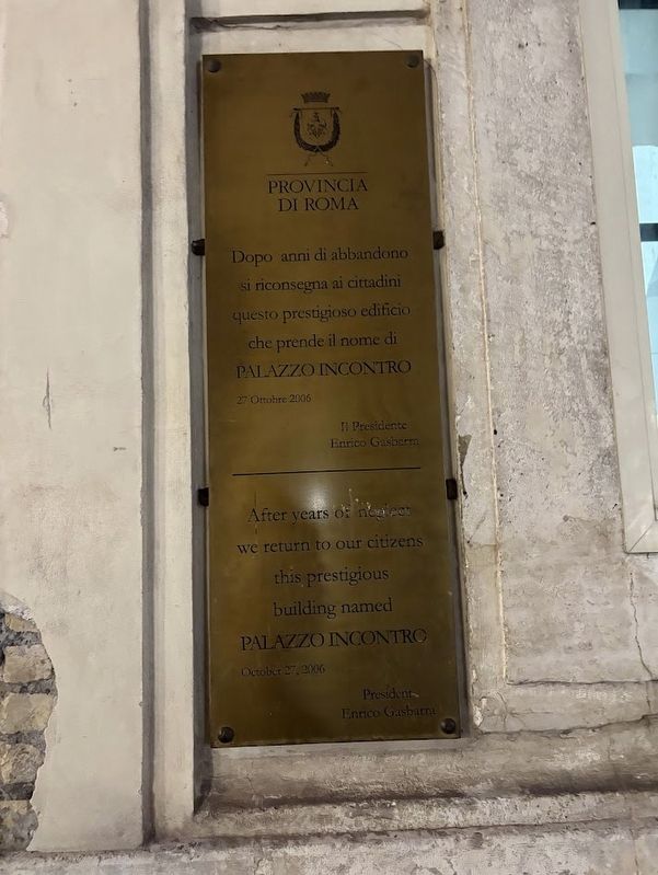 Other plaque to the right of the door. Click for full size. Other plaque to the right of the door image. Click for full size.