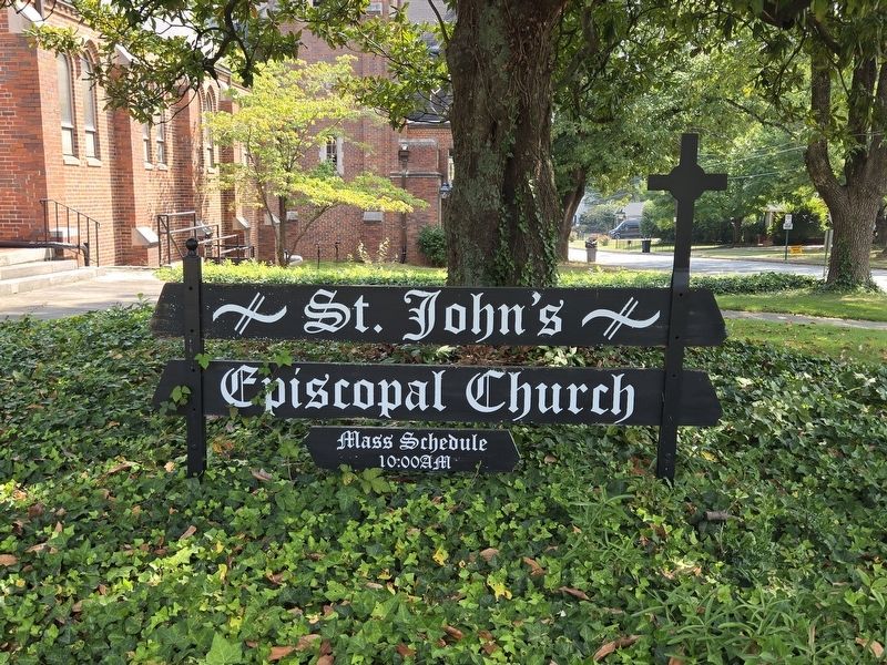 St. John's Episcopal Church sign image. Click for full size.
