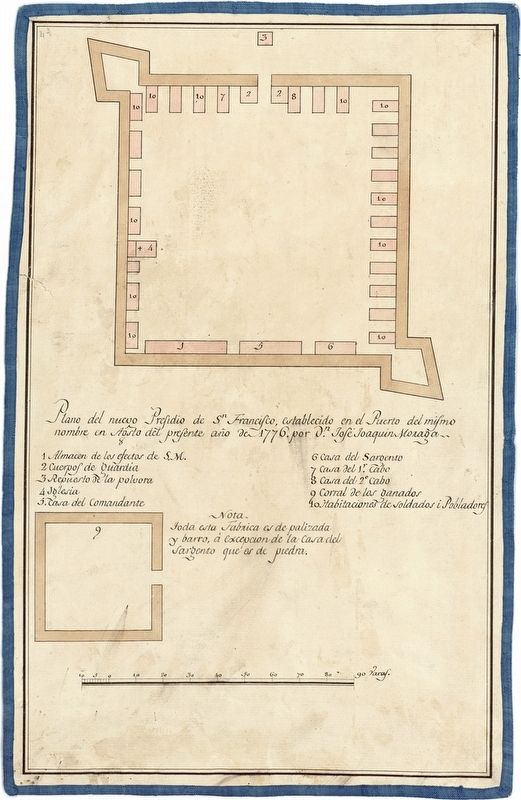 Establishment of the Presidio of San Francisco. Click for full size. Establishment of the Presidio of San Francisco image. Click for full size.