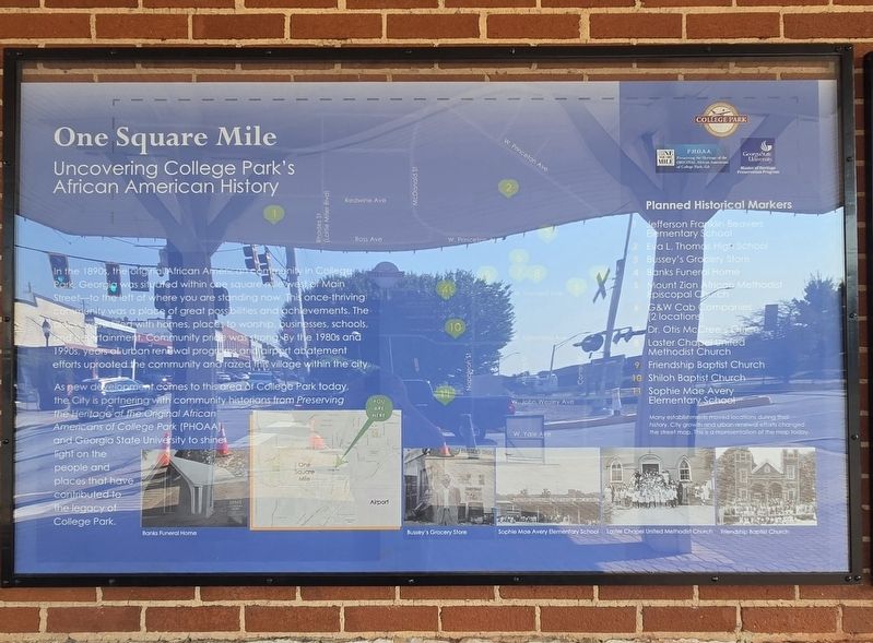 One Square Mile Marker image. Click for full size.