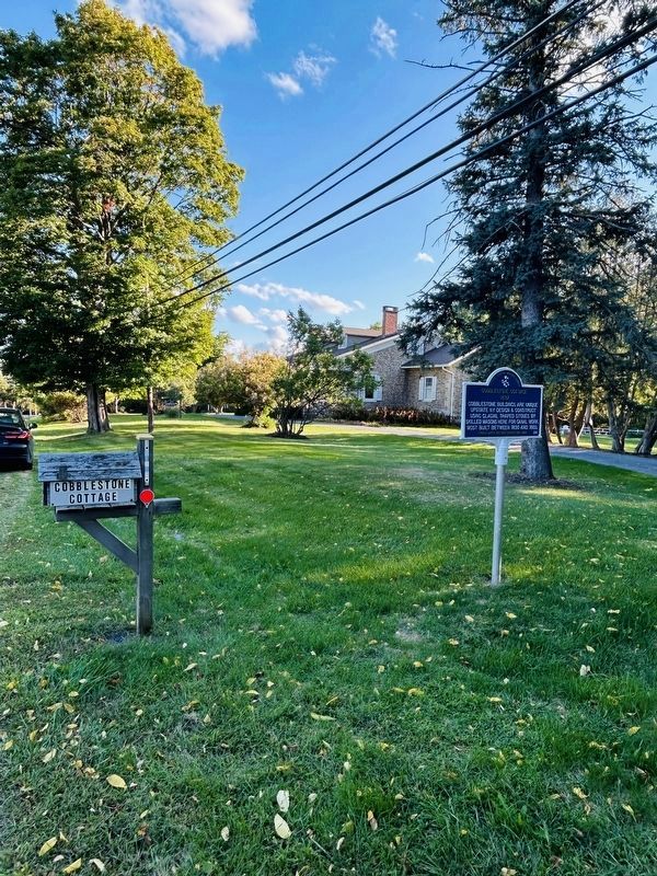 Cobblestone Cottage 1837 Marker. Click for full size. Cobblestone Cottage 1837 Marker image. Click for full size.