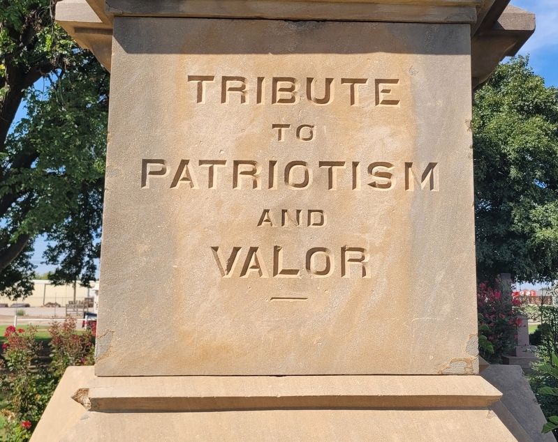 Tribute to Patriotism and Valor Marker image. Click for full size.
