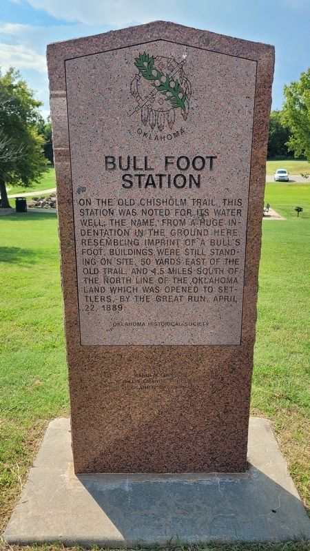 Bull Foot Station Marker. Click for full size. Bull Foot Station Marker image. Click for full size.
