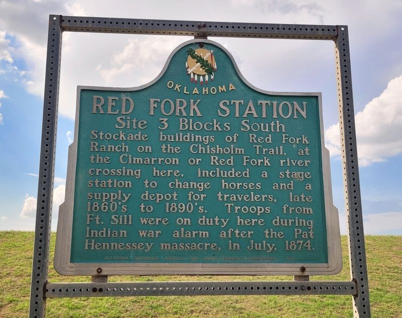 Red Fork Station Marker. Click for full size. Red Fork Station Marker image. Click for full size.