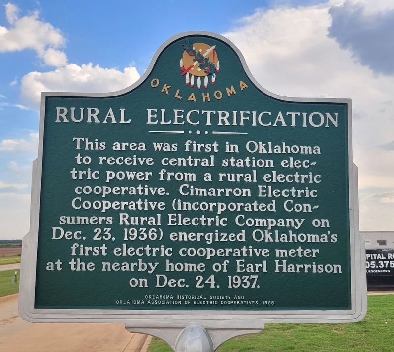 Rural Electrification Marker. Click for full size. Rural Electrification Marker image. Click for full size.