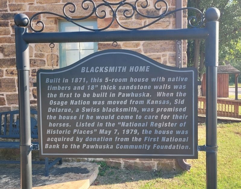 Blacksmith Home Marker. Click for full size. Blacksmith Home Marker image. Click for full size.